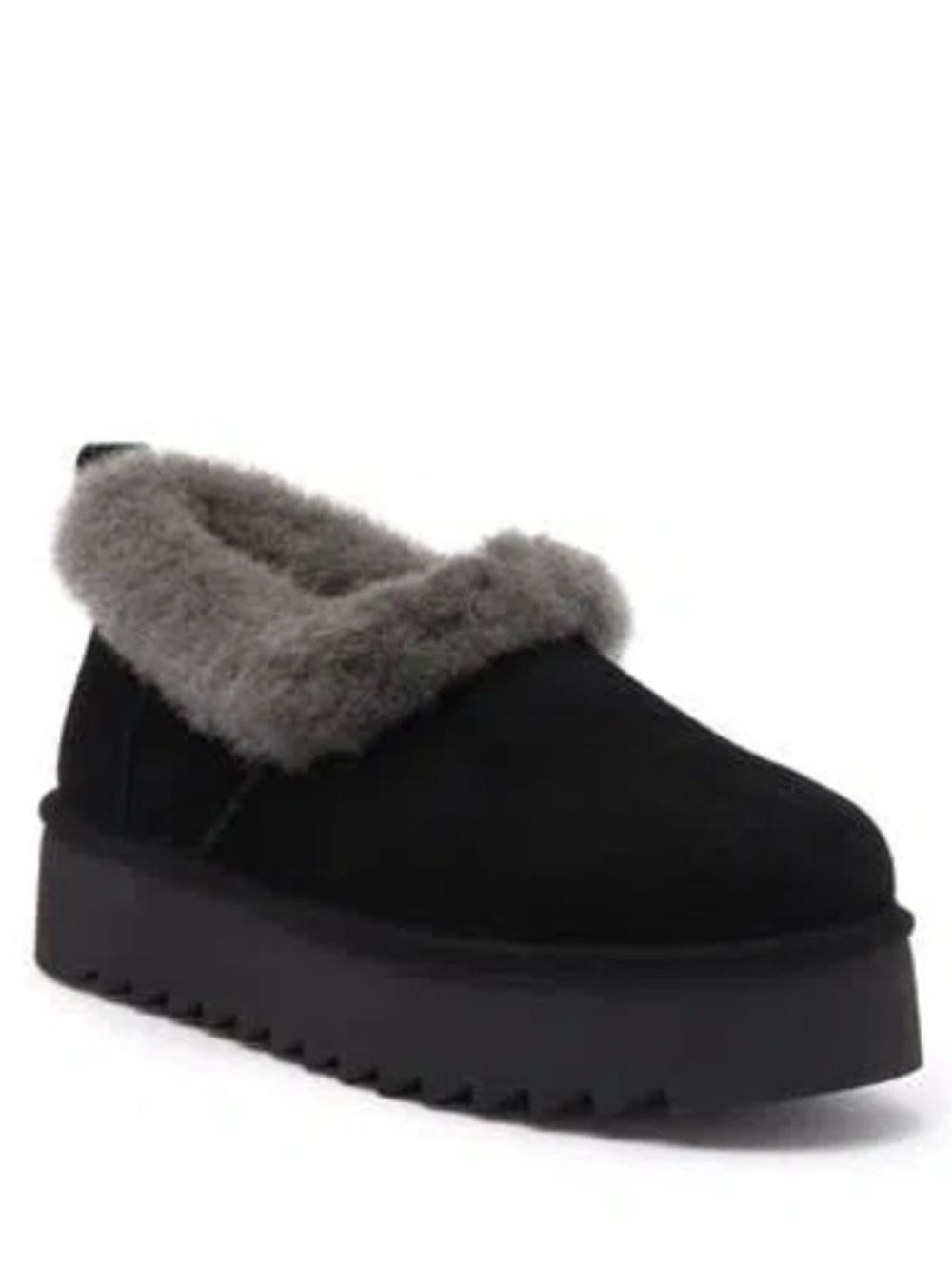UGG® Nita Genuine Shearling Slipper (Women), Black, Size 10, NWT